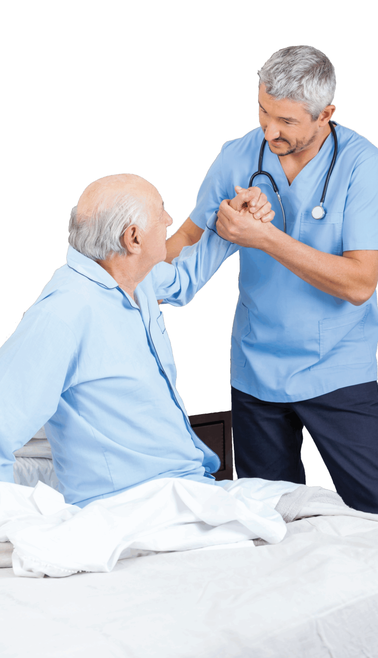 Male Nurse and Old Man